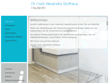Tablet Screenshot of hautarzt-city.de